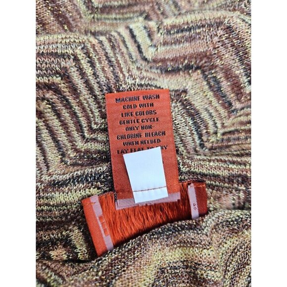 NWOT Missoni for Target Cardigan Womens L Metallic Brown Space Dye - Picture 5 of 5